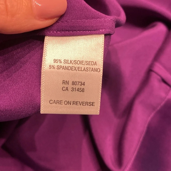 BCBGMaxAzria silk blouse size small - Picture 5 of 5